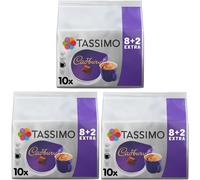 Tassimo Cadbury Hot Chocolate Pods x10 (Pack of 3, Total 30 Drinks)