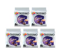 Tassimo Cadbury Hot Chocolate Pods x8 (Pack of 5, Total 40 Drinks)