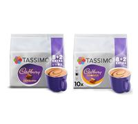 Tassimo Cadbury Hot Chocolate Variety Pack - Rich Chocolatey & Orange Flavour Pods x10 (Pack of 2, Total 20 Pods)