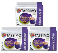 Tassimo Cadbury Pistachio Coffee Pods x10 (Pack of 3, Total 30 Drinks) Chocolate Pistachio Flavour T DISCs, Creamy Hot Drink Capsules