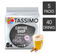 Tassimo Chai Latte Coffee Pods 5 packs (40 drinks)