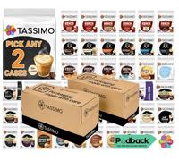 Tassimo Coffee, Hot Chocolate Pods Variety Pack Pick Any 2 Flavours 10 Pack | 50+ Blends, Including Kenco, Jacobs, Americano, Colombian, Caramel, Latte Macchiato, Flat White, Cappuccino, Decaf & More