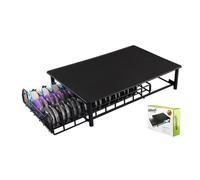 Tassimo Coffee Pod Holder - 60 Capsules Stackable Stand - Anti Vibration Non Slip Surface - Black