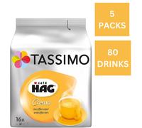 Tassimo Coffee Pods Café Hag Crema Decaff 5 Packs (80 Drinks)