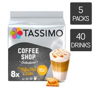 Tassimo Coffee Pods Toffee Nut Latte 5 x 8 Drinks (Total 40 Drinks)