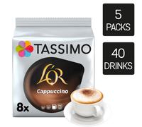 Tassimo Coffee Pods L'OR Cappuccino 10 Packs (80 Drinks)