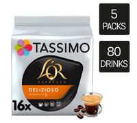 Coffee capsules Tassimo L'OR Espresso Delizioso (compatible with Bosch Tassimo capsule machines), 16 pcs.