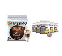Tassimo Coffee Pods x8 (Pack of 5, Total 40 Drinks) - Baileys Latte Macchiato & Toffeenut Latte, 81 Count, Medium Roast, Caffeinated, Milk Allergen,