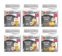 Tassimo Coffee Shop Selection - Coffee Shop Selections Chai Latte/Typ Flat White/Typ Toffee-Nut Latte Coffee Pods- 6 Packs (48 Servings)