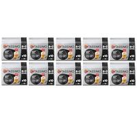 Tassimo Coffee Shop Selections Chai Latte Coffee Pods x10 (Pack of 10, Total 100 Capsules) Black Tea with Indian Spices & Creamy Milk