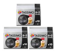 Tassimo Coffee Shop Selections Chai Latte Coffee Pods x10 (Pack of 3, Total 30 Capsules) Black Tea with Indian Spices & Creamy Milk