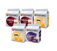 Tassimo Coffee Variety Selection Pods - 5 Packs (64 Servings)