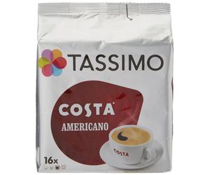 Tassimo Costa Americano Coffee 3 Packs 48x Large Cup Size 220ml T Disc Pods