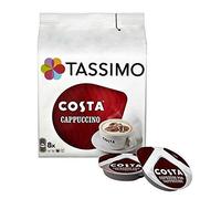 TASSIMO Costa Cappuccino Coffee 16 Discs, 8 Servings (Pack of 5, Total 80 Discs/pods, 40 Servings)