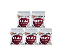 TASSIMO Costa Cappuccino T Discs - Pack of 8, Silver/Grey