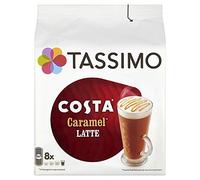 Tassimo Costa Caramel Latte 16 Discs, 8 Servings (Pack of 5, Total 80 Discs, 40 Servings)