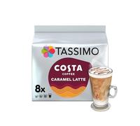 Tassimo Costa Caramel Latte Coffee Pods, Pack of 8