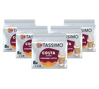 Tassimo Costa Caramel Latte Coffee Pods x8 (Pack of 5, Total 40 Drinks)