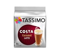 Tassimo Costa Caramel Latte, Pack of 3 x8 Caramel Coffee Latte (24 Drinks)