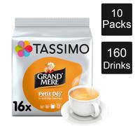 Tassimo Grand Mere Petit Dej Coffee Pods x16 (Pack of 10, Total 160 Pods)