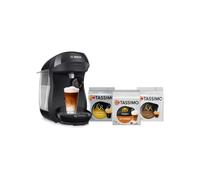 Tassimo Happy Coffee Machine Black + 3 Packs of T-Discs - BOSCH - TAS102EC3