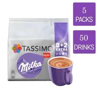 Tassimo Hot Chocolate Pods Milka 5 Packs (40 Drinks)