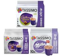 Tassimo Hot Chocolate Variety Pack Capsules, Pack of 3, Total 30 Pods