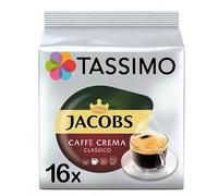 Tassimo Jacobs Caffe Crema Classico Coffee Capsules - (Pack of 1, Total 16 Pods) - Rich Smooth Coffee with Velvety Golden Crema T-Dics