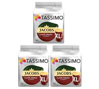 Tassimo Jacobs Caffè Crema Classico XL Coffee Pods x16 (Pack of 3, Total 48 Capsules)