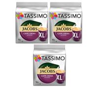 Tassimo Jacobs Caffe Crema Intenso XL Coffee Pods x16 (Pack of 3, Total 48 Capsules)