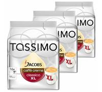 Tassimo Jacobs Caffè Crema XL, Pack of 3, 3 x 16 T-Discs