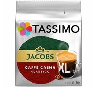 Tassimo Jacobs Caffè Crema XL, Rainforest Alliance, Pack of 2, 2 x 16 T-Discs