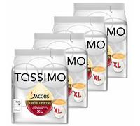 Tassimo Jacobs Caffè Crema XL, Rainforest Alliance, Pack of 4, 4 x 16 T-Discs