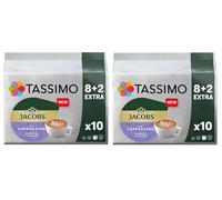 Tassimo Jacobs Cappuccino Choco Coffee Pods x10 (Pack of 2, Total 20 Pods)