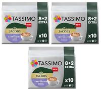 Tassimo Jacobs Cappuccino Choco Coffee Pods x10 (Pack of 3, Total 30 Pods)