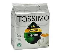 Tassimo Jacobs Espresso Roasted Coffee Ground in Capsules 118g 4 Pack