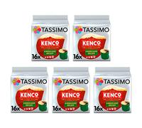 Tassimo Kenco Americano Decaff Coffee Pods x16 (Pack of 5, Total 80 Drinks) | Compatible With All TASSIMO Machines, Multipack of Five, 1 Pod per Cup, Makes 80 Cups, Recyclable with Podback