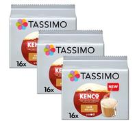 Tassimo Kenco Café au Lait Coffee Pods x16 (Pack of 3, Total 48 Capsules)