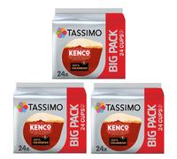 Tassimo Kenco Colombian Coffee Pods x24 (Pack of 3, Total 72 Pods)