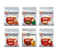 Tassimo Kenco Lovers Selection - Tassimo Kenco Cappuccino/Decaf/Flat White/Americano Grande/Colombian/Americano Smooth - 6 Packs (80 Servings)
