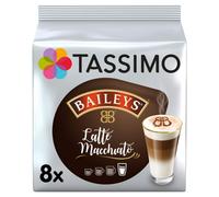 Tassimo Latte Machiatto Baileys Coffee medium roast Capsules, 16count