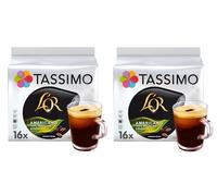 Tassimo L'OR Americano 100% Brazilian Coffee Pods (Pack of 2, Total 32 Capsules)