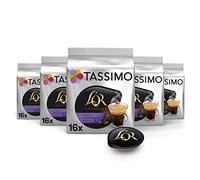 Tassimo L'OR Cafe Lungo Profondo | 80 Capsules | Intensity 8, 5 Packs of 16 Capsules Compatible with Coffee Maker Tassimo
