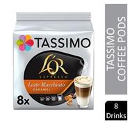 Tassimo L'Or Caramel Latte Pods 16's (8 Drinks) - PACK (5)
