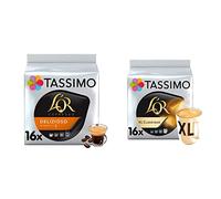 Tassimo L'OR Espresso Delizioso Coffee Pods x16 (Pack of 5, Total 80 Drinks) & L'OR XL Classique Coffee Pods x16 (Pack of 5, Total 80 Drinks)