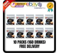 Tassimo L'OR Espresso Fortissimo Coffee Pods 10 Packs (160 Drinks Total)