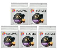 Tassimo L'OR Espresso Intense Coffee Pods x16 (Pack of 5, Total 80 Capsules) - Strong Rich Espresso T DISCs with Velvety Crema
