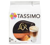 Tassimo L'OR Latte Macchiato Caramel Coffee Pods - Pack of 5 (80 pods, 40 servings) C-4041301
