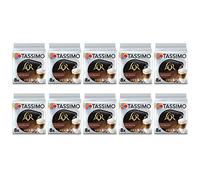 Tassimo L'OR Latte Macchiato Coffee Pods, 10 Packs, 80 Drinks | Medium roast, caffeinated, vegetarian, milk-based, capsule format, 4.02 kg, compatible with Tassimo machines