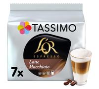 Tassimo L'OR Latte Macchiato Coffee Pods, Pack of 7